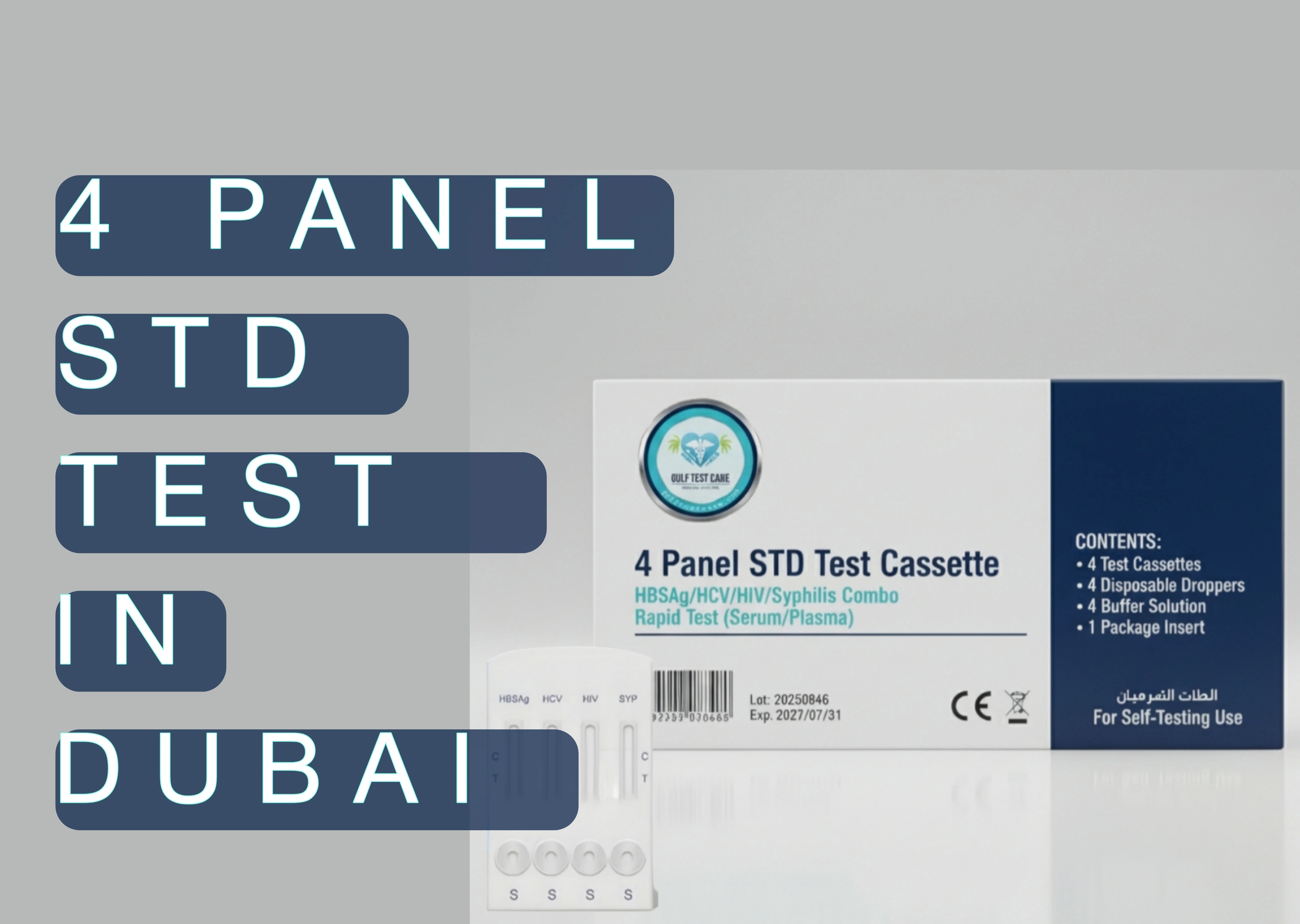 4 Panel STD Test Kit Dubai – Where to Buy in 2025