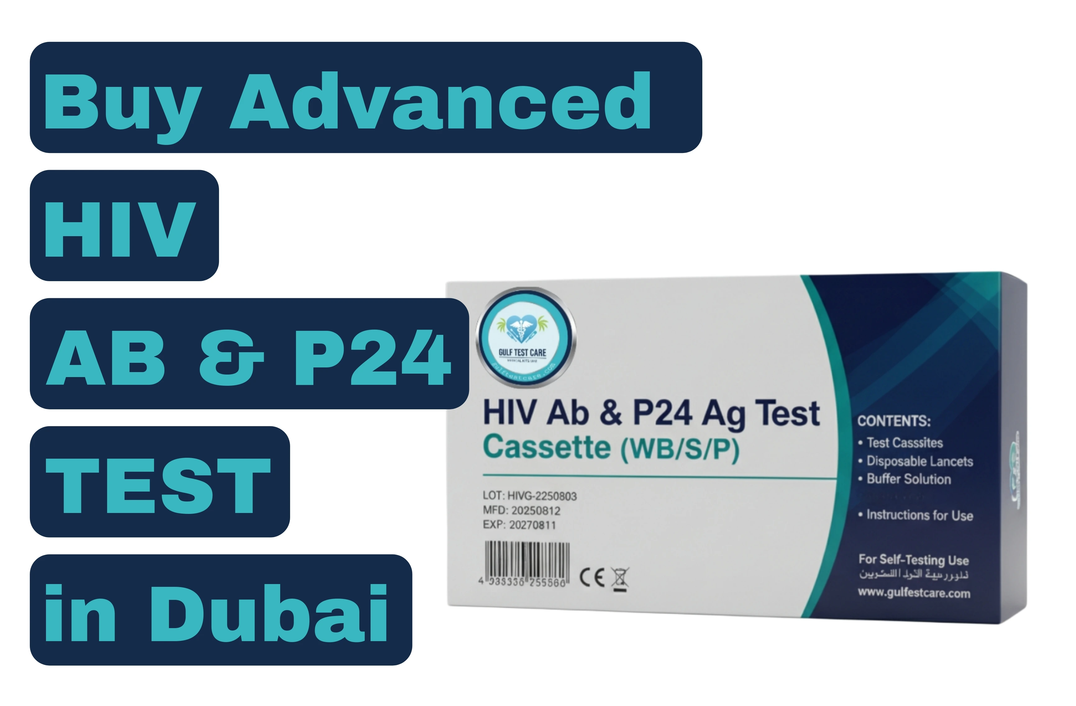 HIV Ab & P24 Ag Test Cassette: Get 99.8% Accurate Results in Just 5 Minutes in Dubai